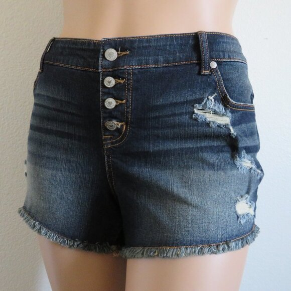torrid Denim - TORRID Jeans Women We Swear by The Fit DISTRESSED Shorts Plus Size 18 NWT